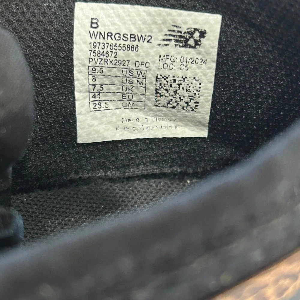 New Balance Nergize Sport Women Black Leopard Print Sneakers 8.5